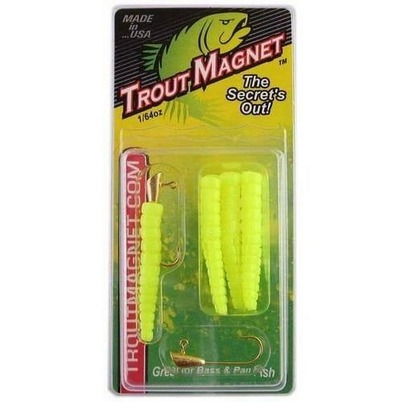 Leland Lures Trout Magnet 1/64 oz Softbait 9 Count Chartreuse