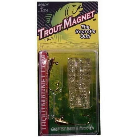 Leland Lures Trout Magnet 1/64 oz Softbait 9 Count Glow Glitter