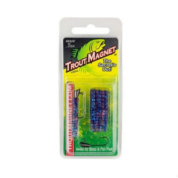 Leland Lures Trout Magnet Softbait, 1/64 oz, Purple Redemption, 9 Count