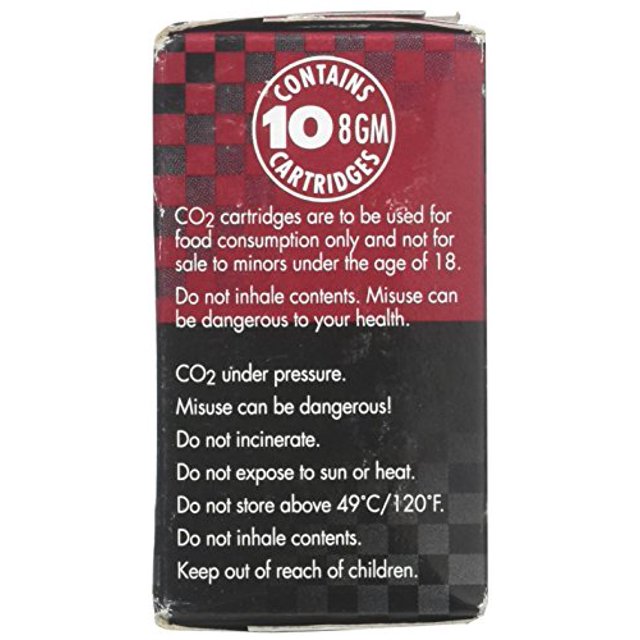 Leland Mr. Fizz CO2 Soda Siphon Chargers, 10 Count