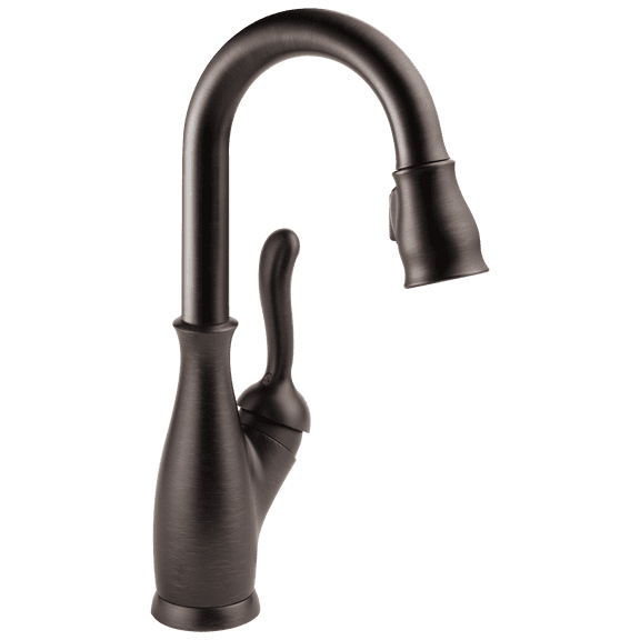 Leland Single Handle Pull-Down Bar / Prep Faucet in Venetian Bronze 9678-RB-DST