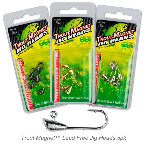 Leland's Lures Eco Friendly Trout Magnet Jig Head Nickel
