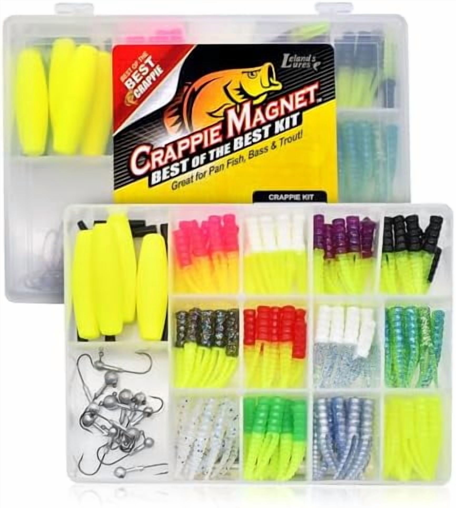 Leland's LuresBest of the Best Kit, Fishing Equipment and Accessories, Fishing Lures, 96 Bodies, 15 Double Cross Jig Heads, 4 E-Z Floats$$Sport & Recreation Other