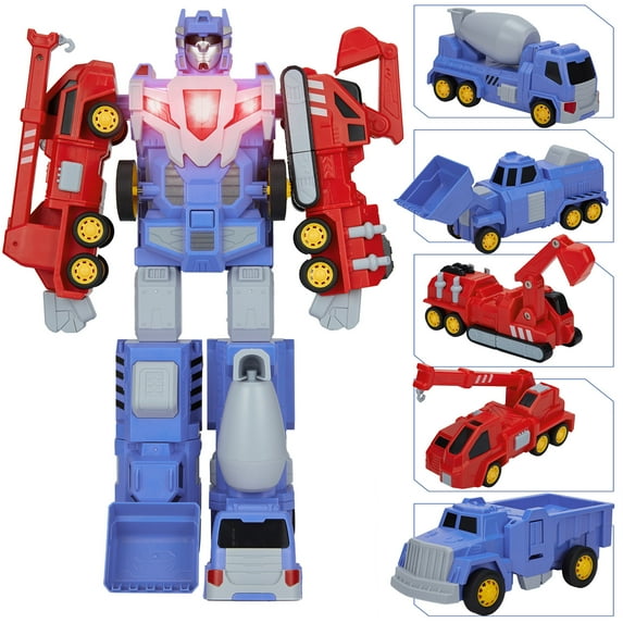 Lelinta 5-in-1 Magnetic Take Apart Construction Robot Toys