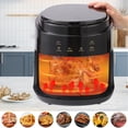 thumbnail image 1 of Lelinta 8 qt Air Fryer, Black - Probe Thermometer, Nonstick, 1 of 8