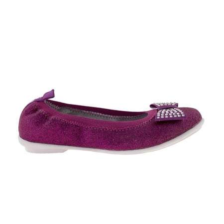 Lelli Kelly Girl's LK9716 Glitter Bow Ornament Ballerina / Ballet Flats