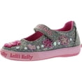 thumbnail image 1 of Lelli Kelly Girls LK8124 Canvas Glitter Fashion Flats Shoes, 1 of 4