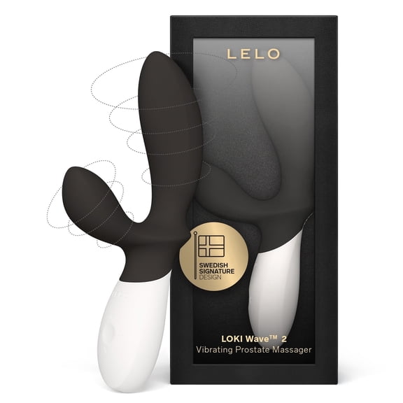 LELO LOKI Wave 2 Vibrating Prostate Massager for Men Waterproof With 12 Settings, Black