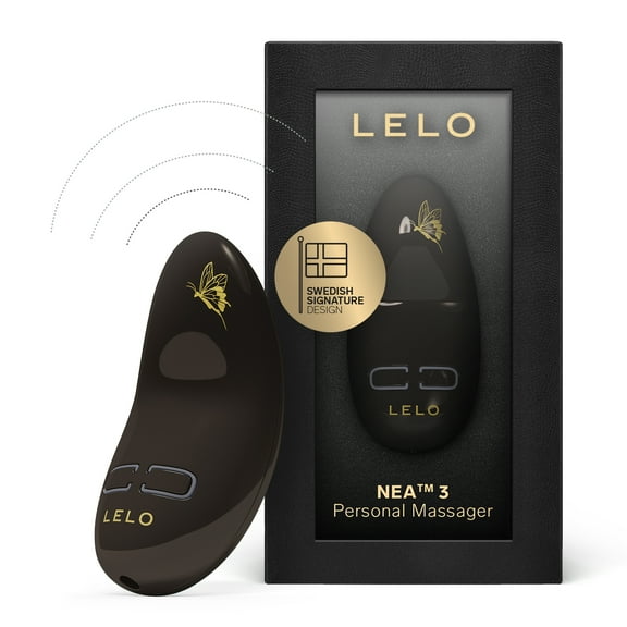 LELO NEA 3 Small Clit Vibrator Designed for Women Perfect for Travel, Pitch Black