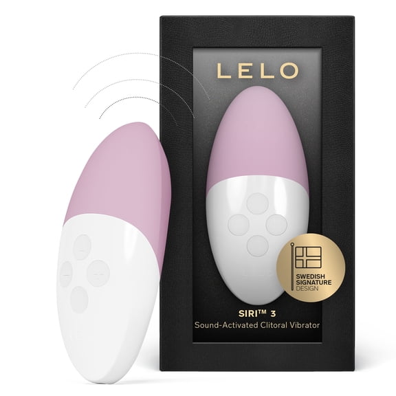 LELO SIRI 3 Sound Activated Vibrator For Women With 8 Pleasure Settings, Soft Pink