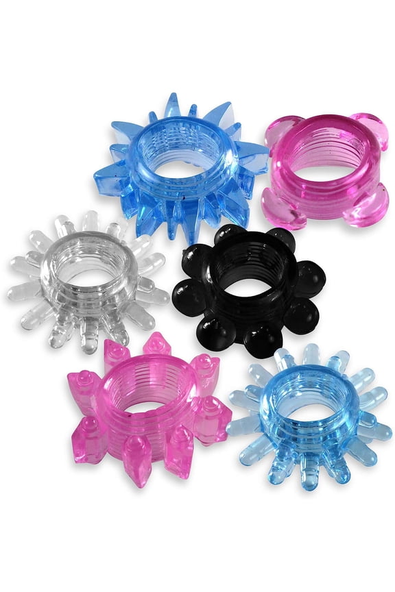 Penis Rings - Jelly | Clitoral Stimulation | 6 Pack