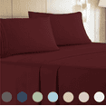 thumbnail image 1 of Leluxe Home 4 Piece Extra Deep Pocket Sheet Set - Cooling Wrinkle Free Bed Sheets queen, 1 of 9