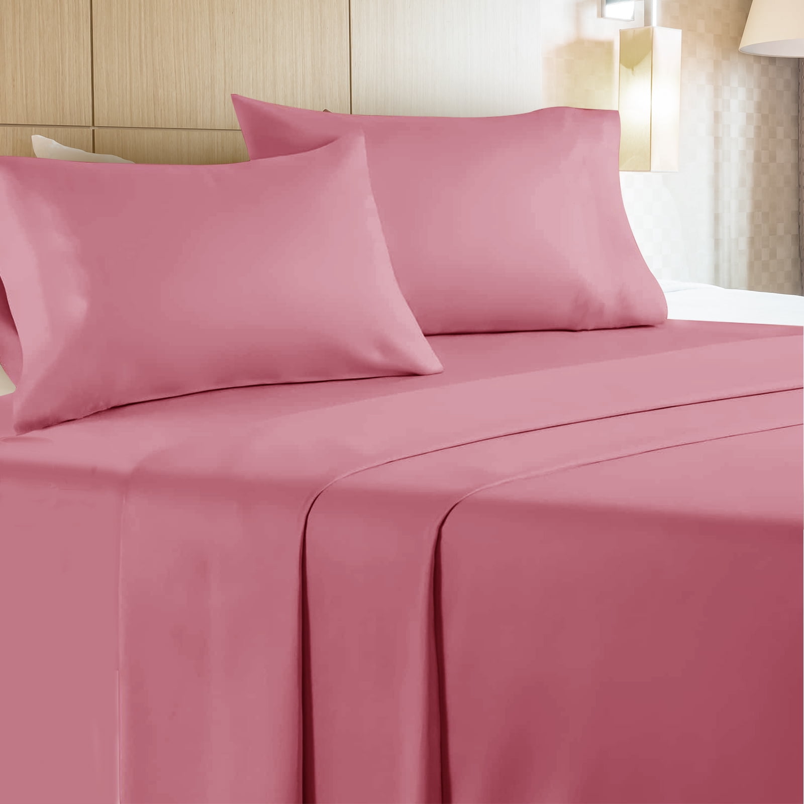 Queen Maroon Deep Pocket Microfiber Sheet Set