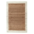 thumbnail image 1 of Lem 8 x 10 Handmade Large Area Rug, Natural Jute Woven Texture Ivory Border, 1 of 5