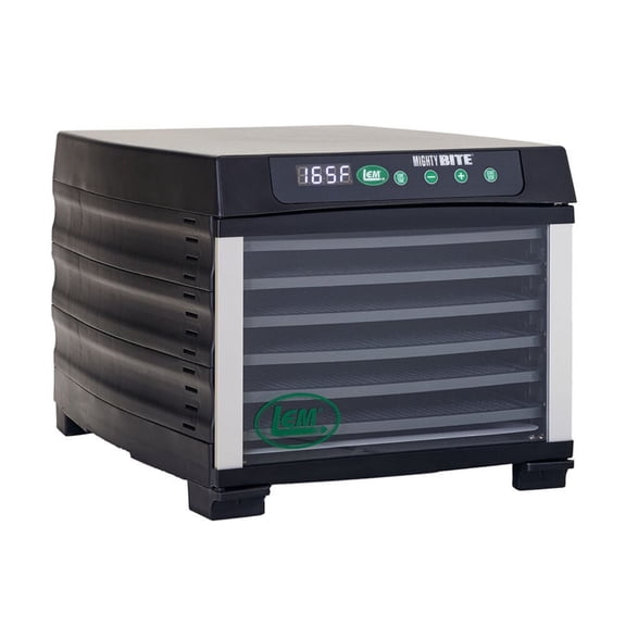 Lem Mightybite Polypropylene And Abs Black 6-Tray Food Dehydrator