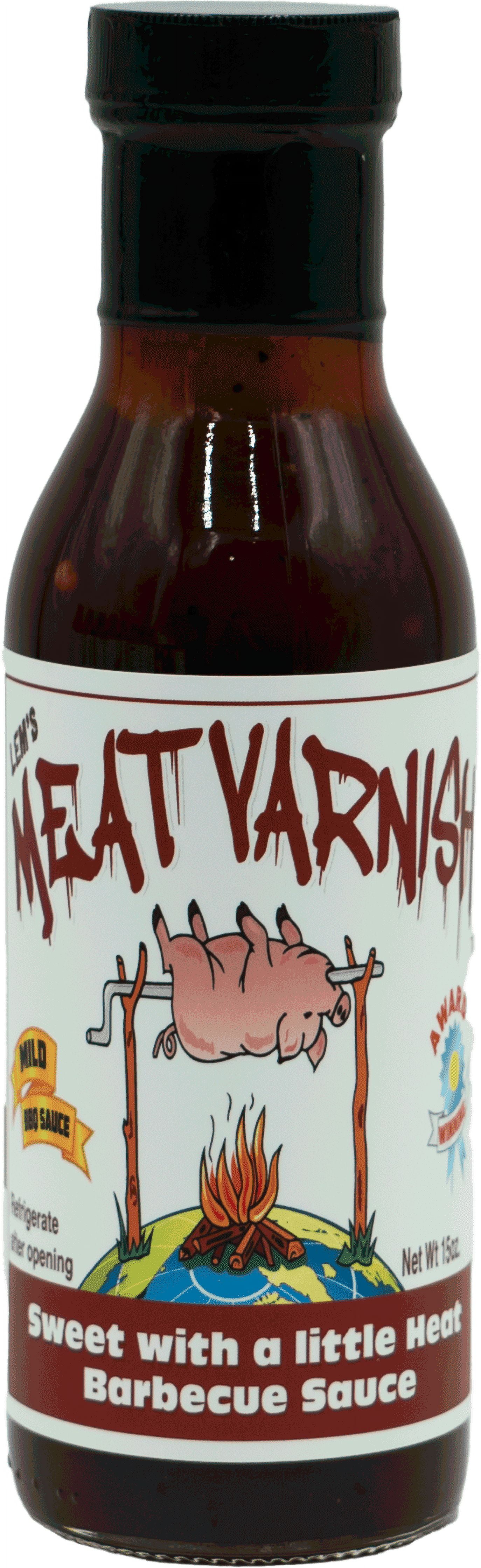 Lem's Meat Varnish BBQ Sauce (Mild) - 15 oz. jar - AWARD WINNING!