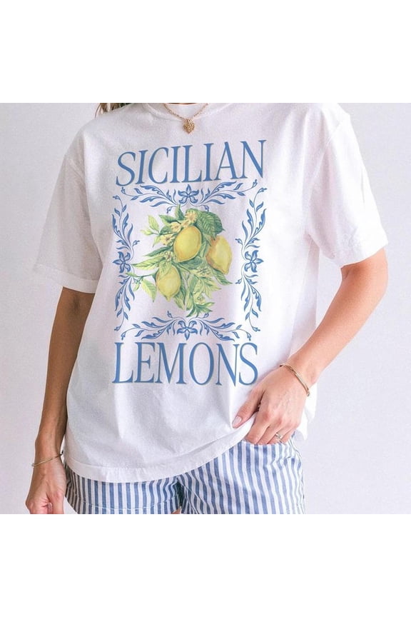 Lem1on Graphic T1EE La Dolce Vita Italian Summer Shirt