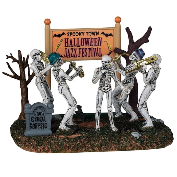 Lemax Halloween Jazz Festival Halloween Village Decor Black 4" x 5" x 4"