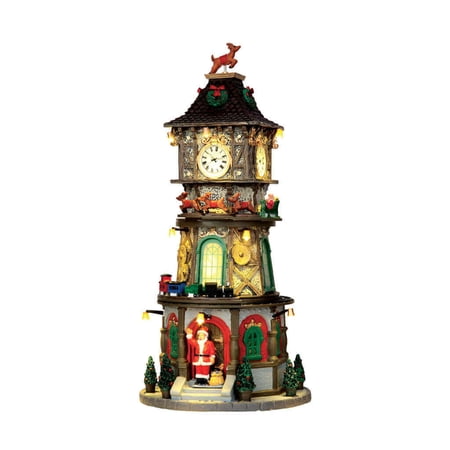 LEMAX Christmas Clock Tower, with 4.5V Adaptor #45735