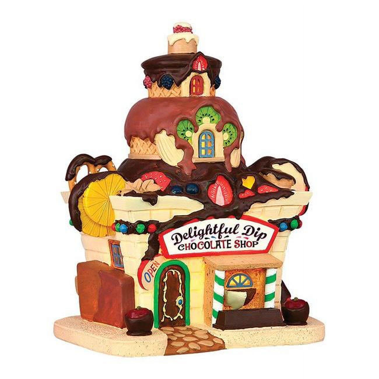 Lemax Village Collection Delightful Dip Chocolate Shop 85382