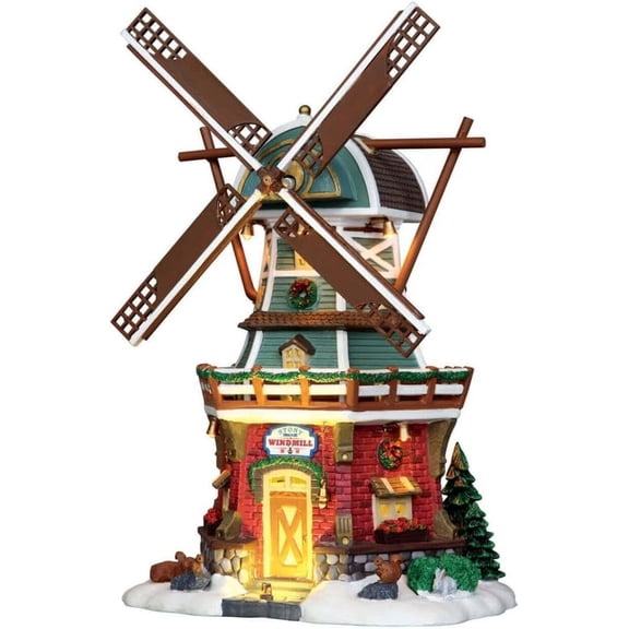 Lemax Christmas - Stony Brook Windmill with 4.5V Adaptor (25384UK)