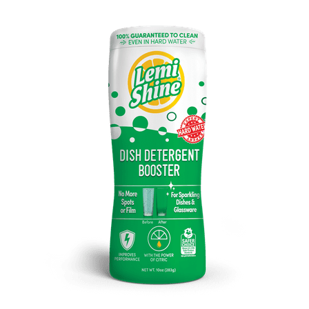 Lemi Shine Dish Detergent Booster, Gets Rid of Hard Water Spots, 10oz