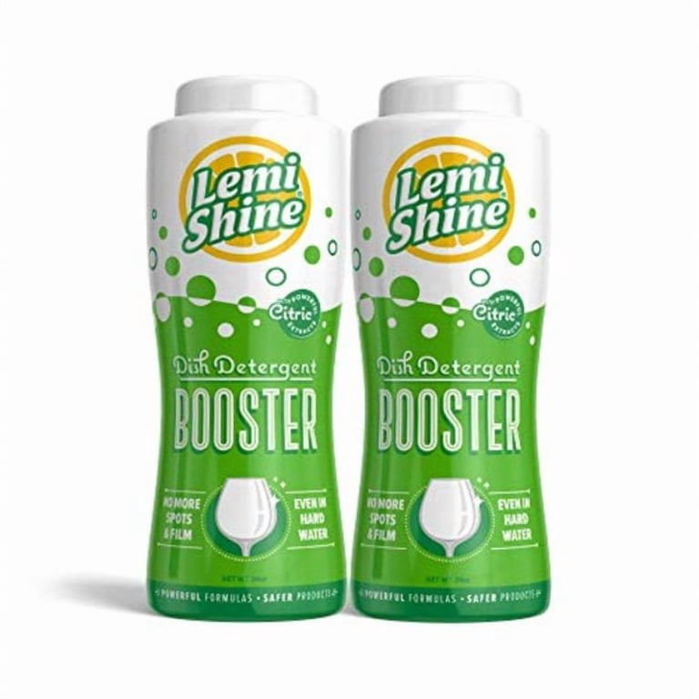 Lemi Shine Booster Lemon Dishwasher Detergent Additive, Hard Water