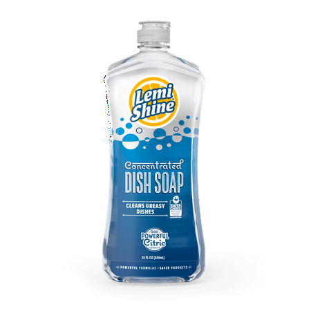 Lemi Shine Dish Soap, Natural Lemon Scent, 22 oz
