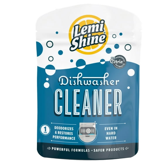 Lemi Shine Dishwasher Cleaner, Natural Lemon Scent, 1ct