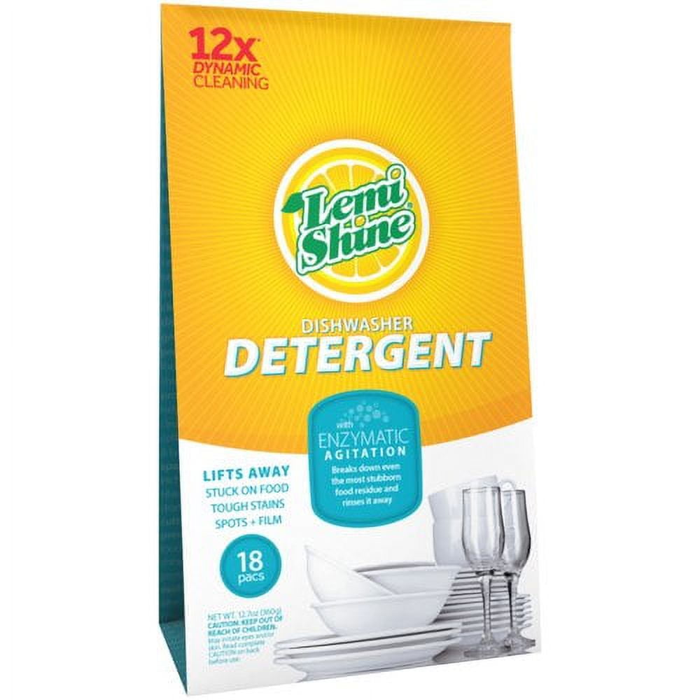 Lemi Shine Dishwasher Detergent Pacs 18 Count