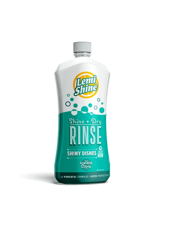 Lemi Shine Liquid Rinse Aid, Lemon Scent, 21 Ounce