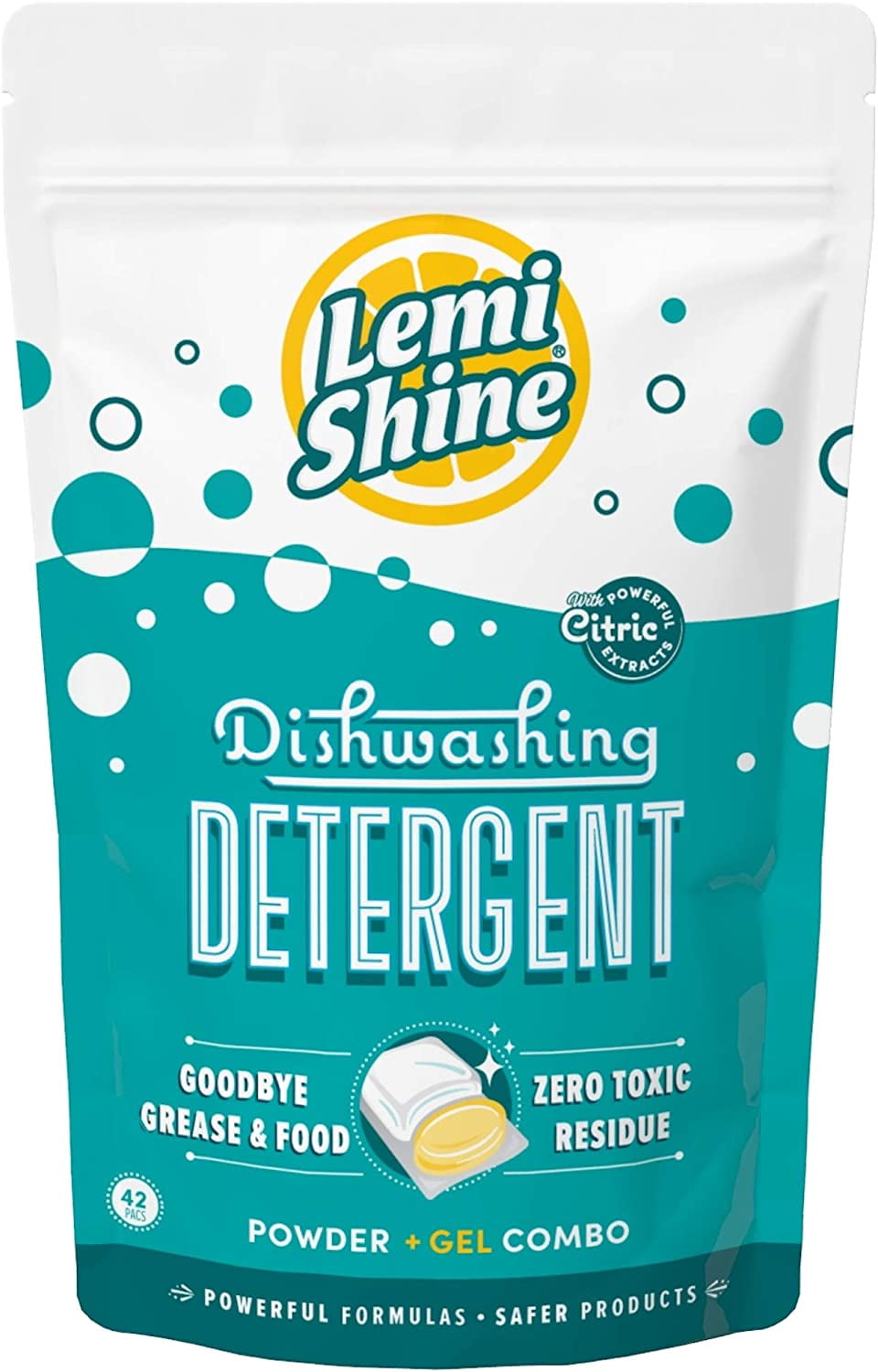 Lemi Shine Natural Dishwasher Pods AllinOne Powder & Gel Dishwasher