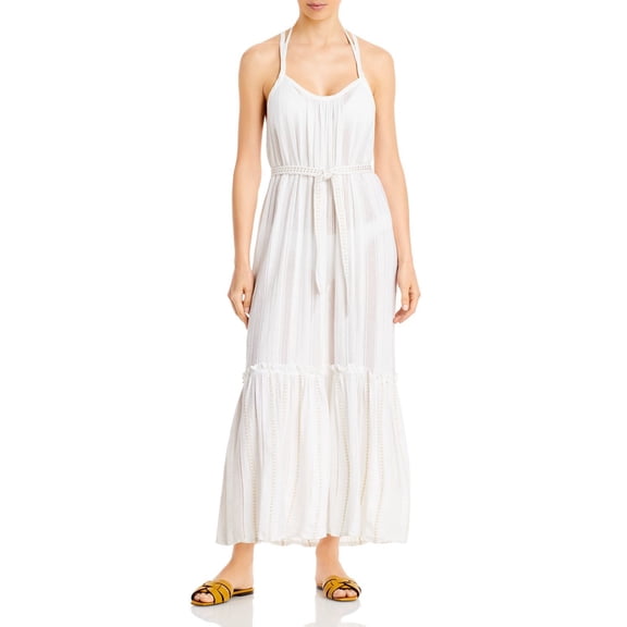 Lemlem Kelali Maxi Dress Swim Cover-Up, White, X-Small