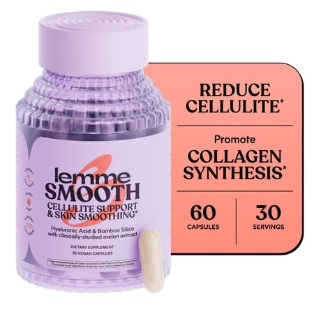 Lemme Smooth Cellulite Support & Skin Smoothing Capsules for Women, 30 Capsules