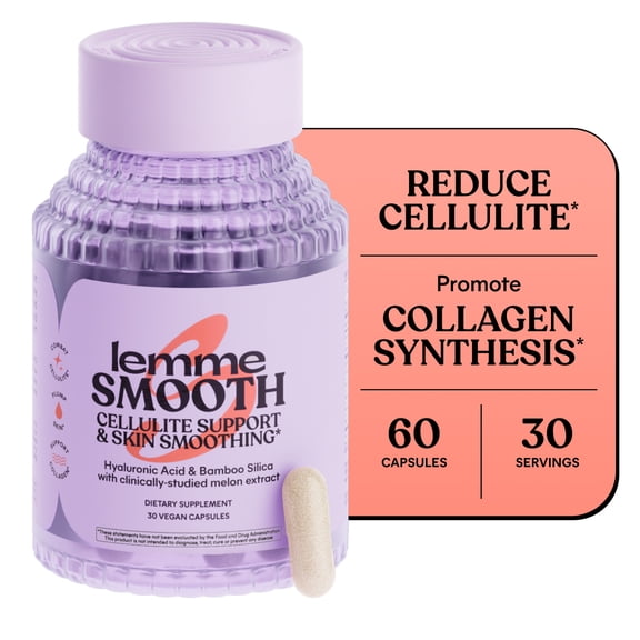 Lemme Smooth Cellulite Support & Skin Smoothing Capsules for Women, 30 Capsules