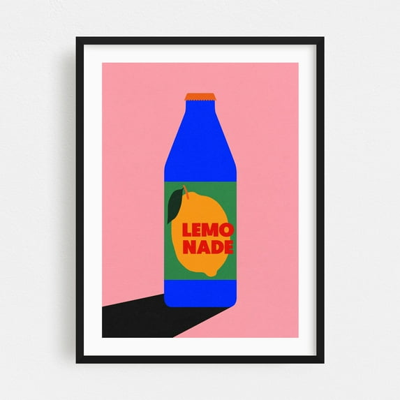 Lemo Nade - Illustration Black Framed Wall Art Print 20 x 30 inches