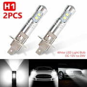 Lemohome 2 x Super Bright H1 LED Headlight Kit High Low Beam Fog Driving Bulbs 6500K White