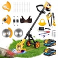 thumbnail image 1 of Lemolifys 6-inch Weed Eaters with Wheels & 3 Blades, 21V Battery String Trimmer for Lawn Yard Garden, 1 of 10