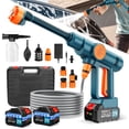 thumbnail image 1 of Lemolifys Cordless Pressure Washer with 2Pcs 3000mAh Battery, 6-in-1 Nozzle for Car, Patio, 1 of 9