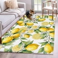 thumbnail image 1 of Lemon Area Rugs 4'x6', Washable Small Throw Rugs for Office Bathroom, Yellow Fruits Summer Watercolor Botanical Leaf Plant Indoor Outdoor Rug Non-Slip Low Pile Carpet Runner Reversible Floor Mats, 1 of 8