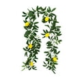 thumbnail image 1 of Lemon Artificial Vines, Ongmies Simulation Rattan Greenery Vine – Wall Hanging & Table Decoration for Homes, Cafes, Bookstores & Weddings, Lemon Silk Vine Garland, 1 of 9