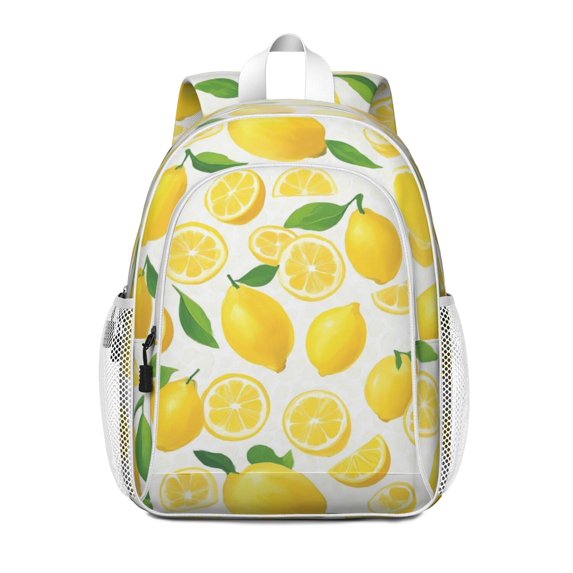 Lemon Backpack for School,Cute School Bag,Schoolbag with Adjustable Shoulder Straps & Padded Back,15"x11.42"x5.5"