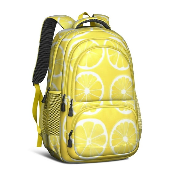 Lemon Backpack for School,Cute School Bag,Schoolbag with Adjustable Shoulder Straps & Padded Back,16.9 Inch