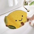thumbnail image 1 of Lemon Bath Mat Cute Bathroom Rugs for Living Room and Bedroom, Luxury Funky Bathroom Mats Non Slip Fruit Shaped Absorbent Bathtub Cool Washable Rug Plush Shower Rugs, 1 of 6