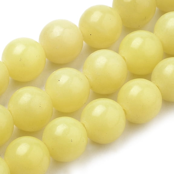 Lemon Beads Strands Round 8mm Hole: 1mm about 50pcs/strand 15.7 inch