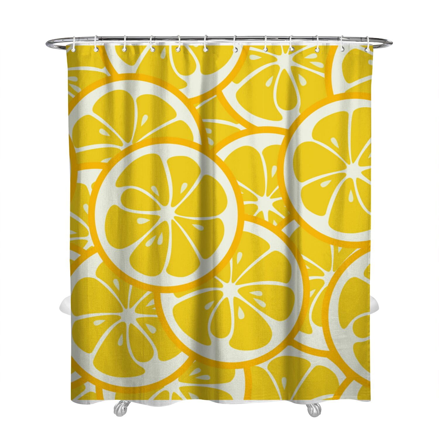Honeycomb Bathroom Shower Curtain Set – Cute Bees & Hexagon Design, Waterproof Microfiber, 72x84 Inch