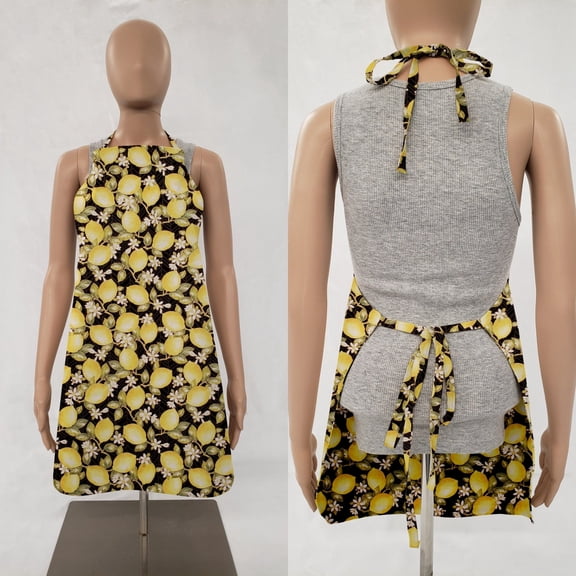 Lemon Blossoms Bib Apron by Penny's Needful Things