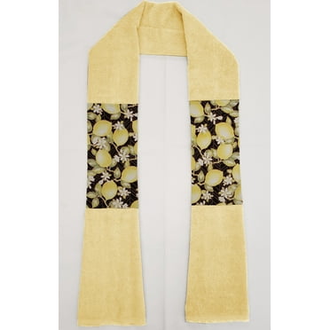 Lemon Blossoms Kitchen Towel Boa / Scarf (Yellow)