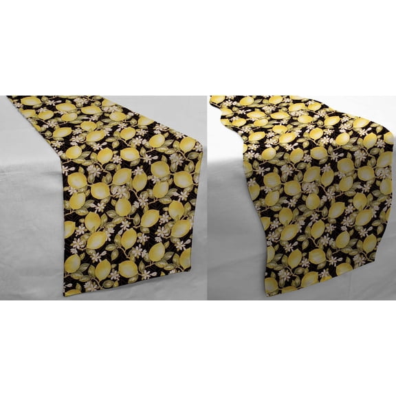 Lemon Blossoms Table Runner by Penny's Needful Things (3 Feet Long - STRAIGHT)