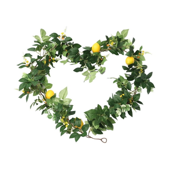 Lemon Branches Eucalyptus Garland Faux Plant For Wedding Party Garden Doorways Decoration